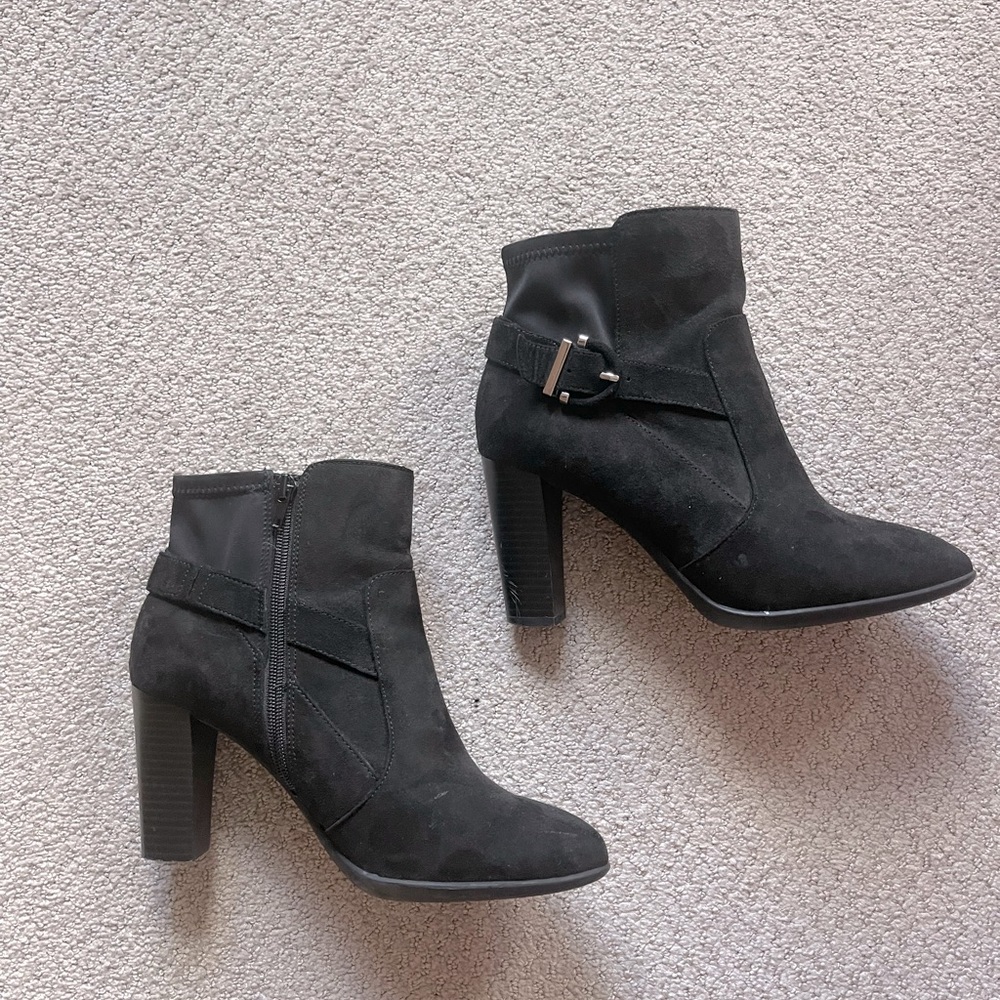 Kelly and Katie black booties